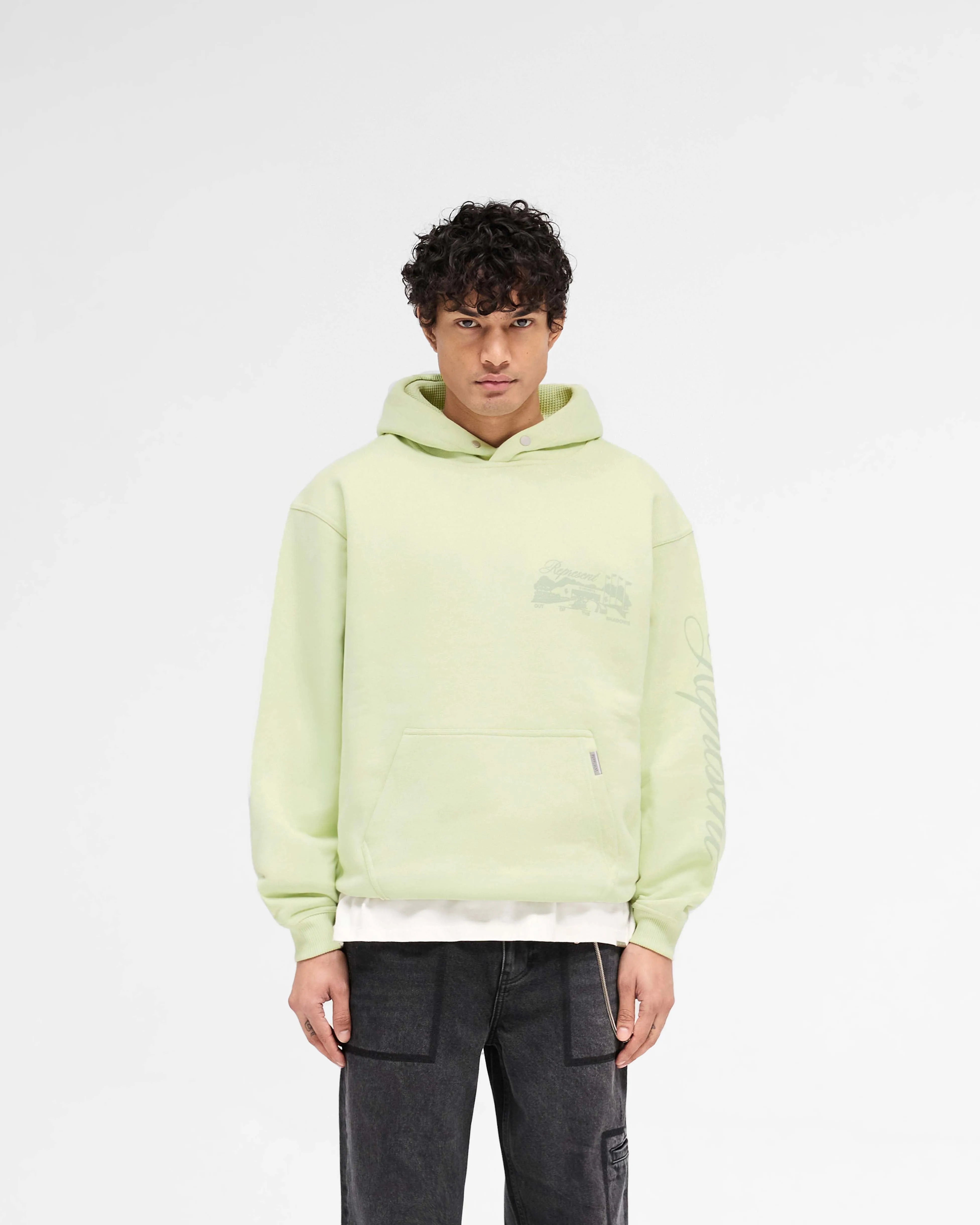 product fluffy softness Raceway Hoodie - Matcha