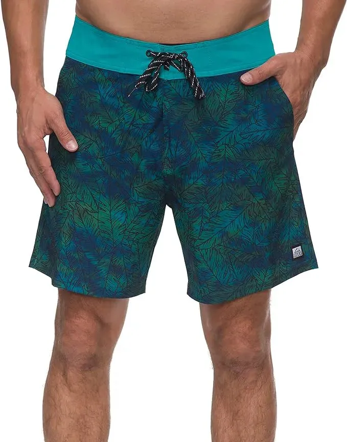 Clean Finish Athletic Design Reef Mens Boardshorts Worley 17"