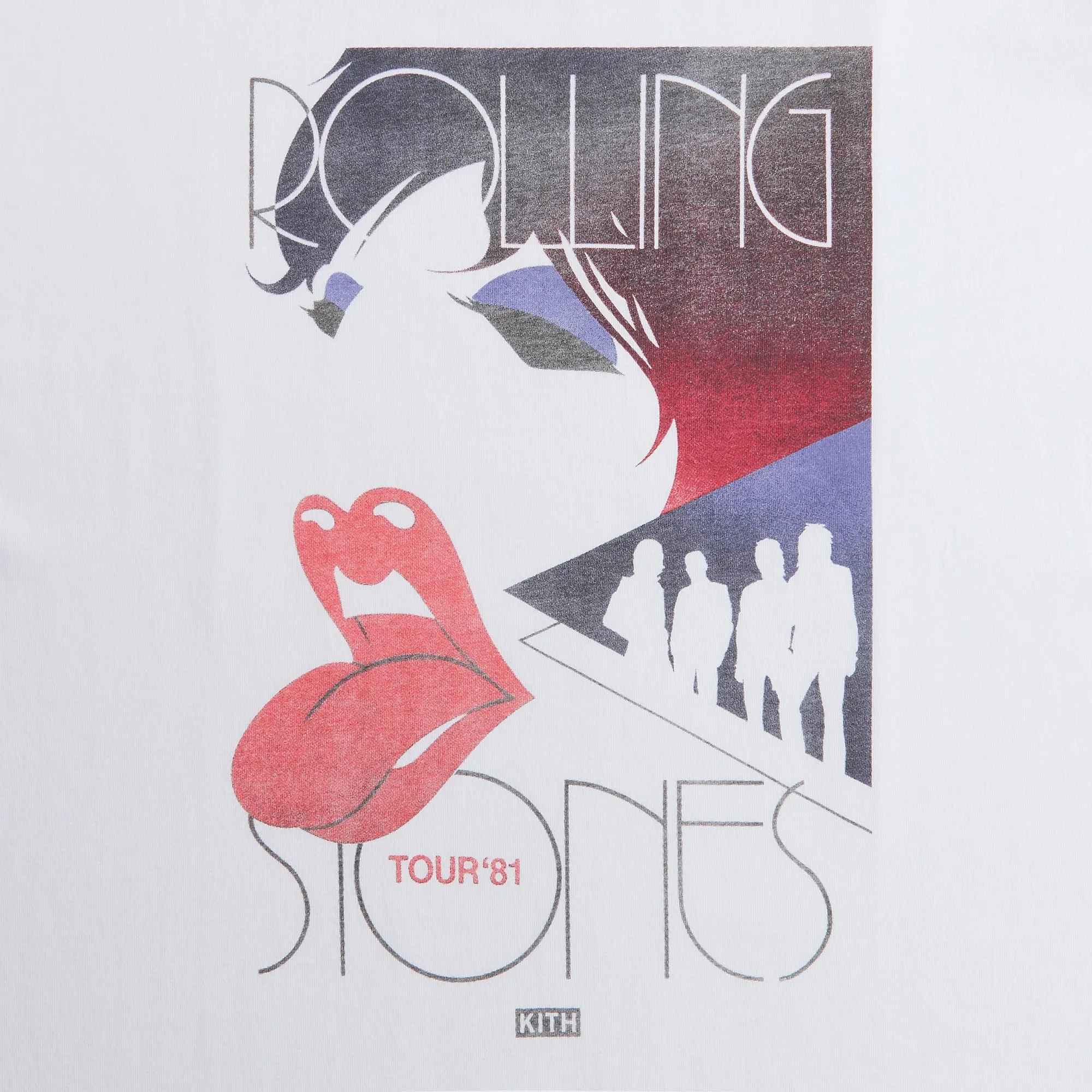 Moisture Management Technology Kith for The Rolling Stones Tour 1981 Tee - White