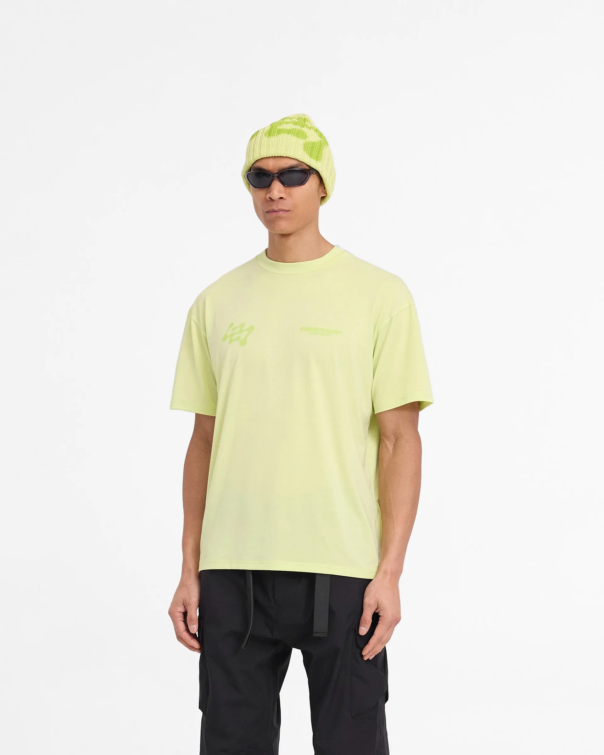 247 Future Terrains Oversized T-Shirt - Shadow Lime Stretch Fit LayeringFriendly