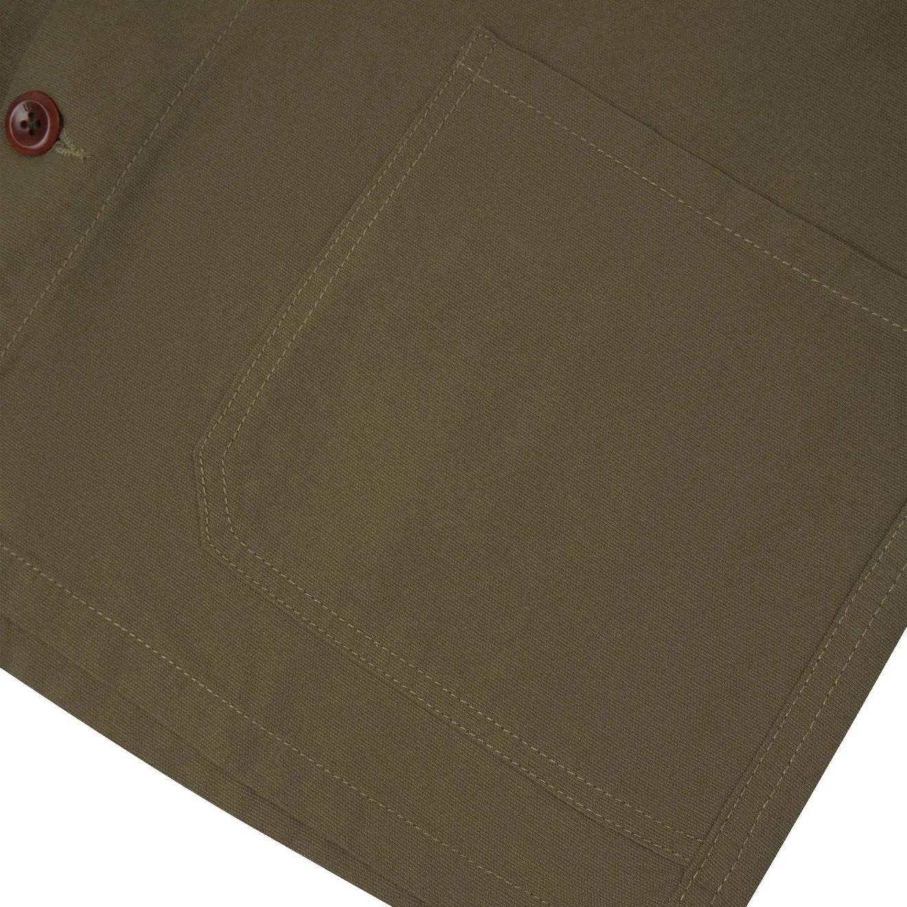 Uskees 3001 Buttoned Overshirt Dark Taupe Sustainable Weave Fall Foliage