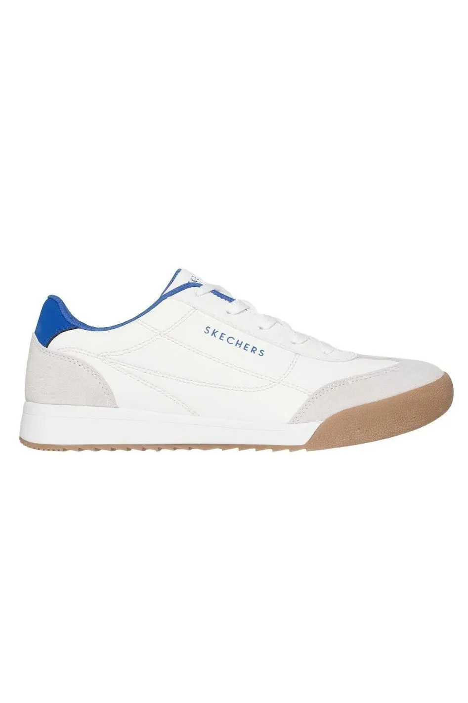 Skechers Mens 183284 Zinger in white Slip On Convenience All Day Comfort