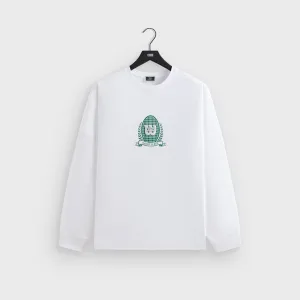 Kith for Wilson Crest Ramble Long Sleeve Tee - White Classic Chic Effortless Wear
