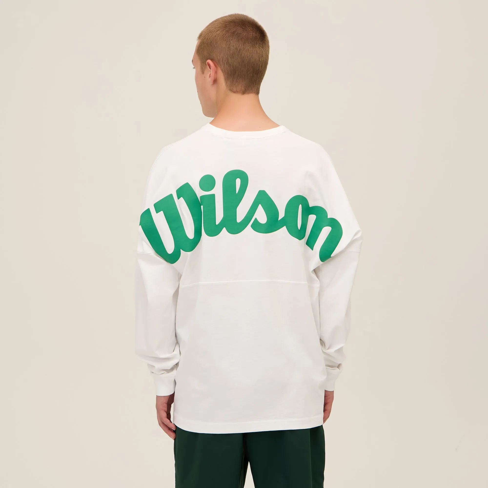 Kith for Wilson Crest Ramble Long Sleeve Tee - White Everyday Essential UV Protection Fabric