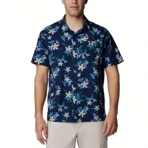 Columbia Arrow Springs Shirt Men's Collegiate Tropical Short Sleeve FTS809 Casual Design
