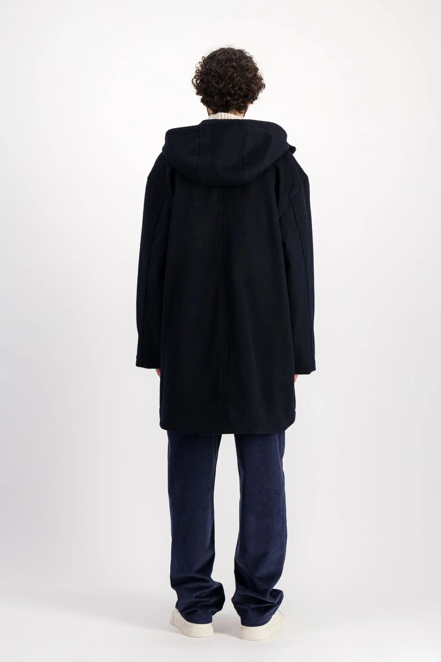 Parages Refuge Wool Coat Navy UV Resistant Finish Insulated Layer