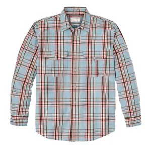 Abrasion resistant Versatile Styling Filson Washed Feather Cloth Shirt Light Blue / Red / Natural Plaid