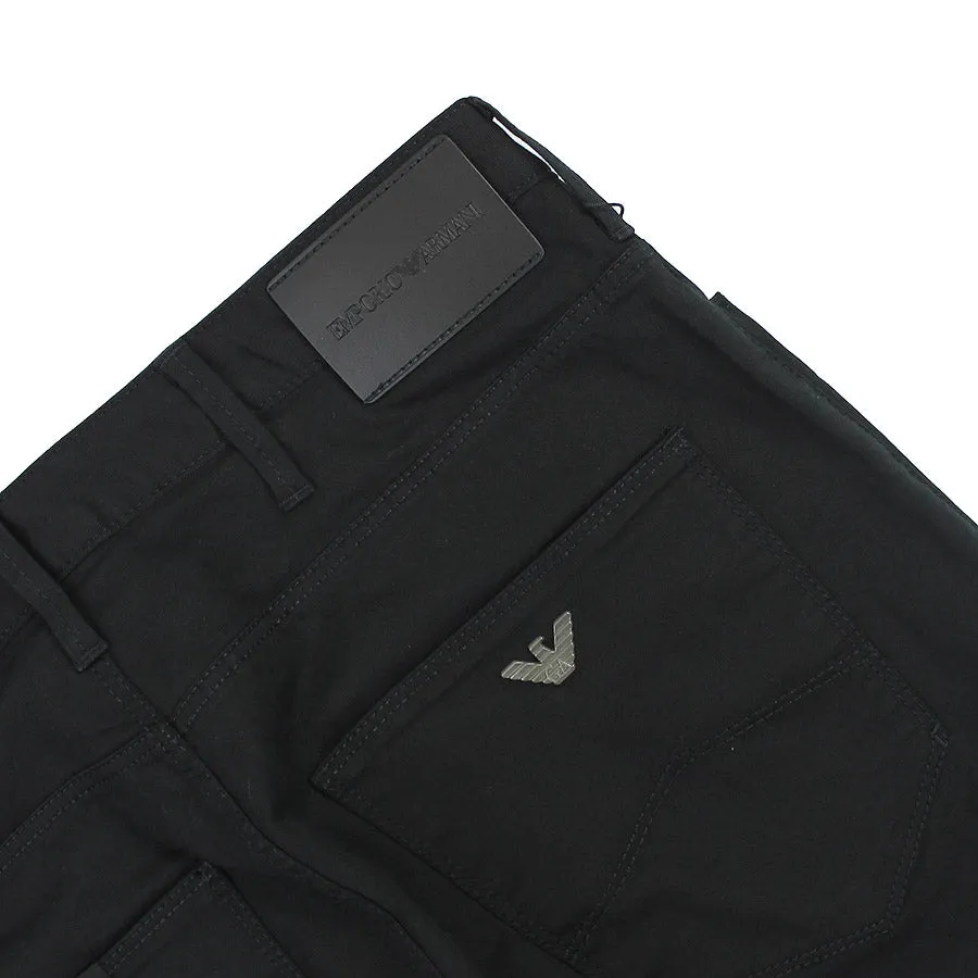 Outfit Vibe Spring Mood Trendy Emporio Armani - J06 Slim Fit Cotton Chino Jeans in Black