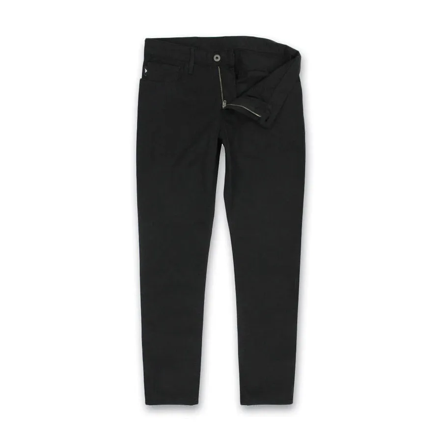 Stretch Free Fit abrasion resistant coating Emporio Armani - J06 Slim Fit Cotton Chino Jeans in Black