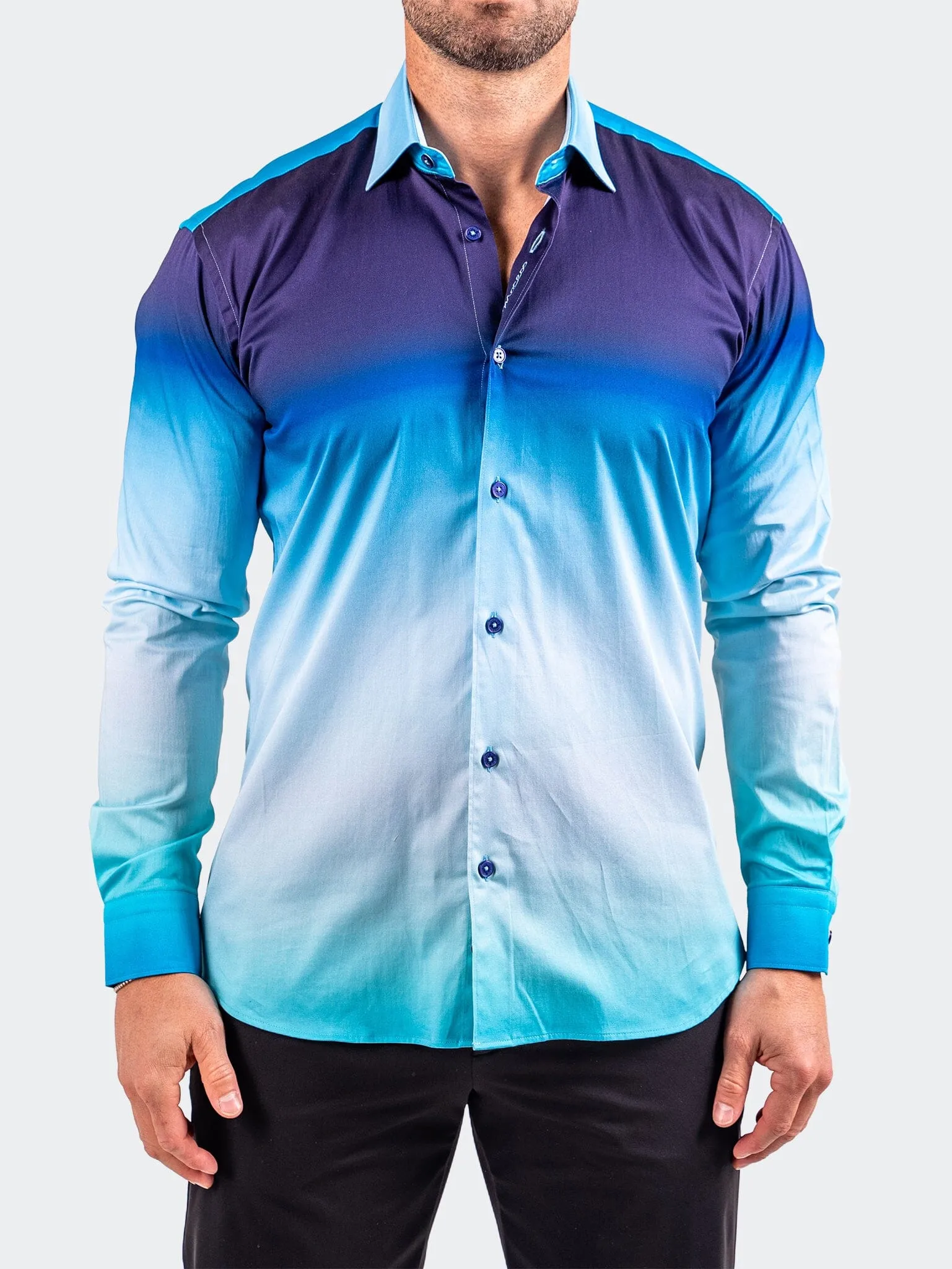 Fibonacci Resistance0310 Blue Classic Comfort Polished Placket