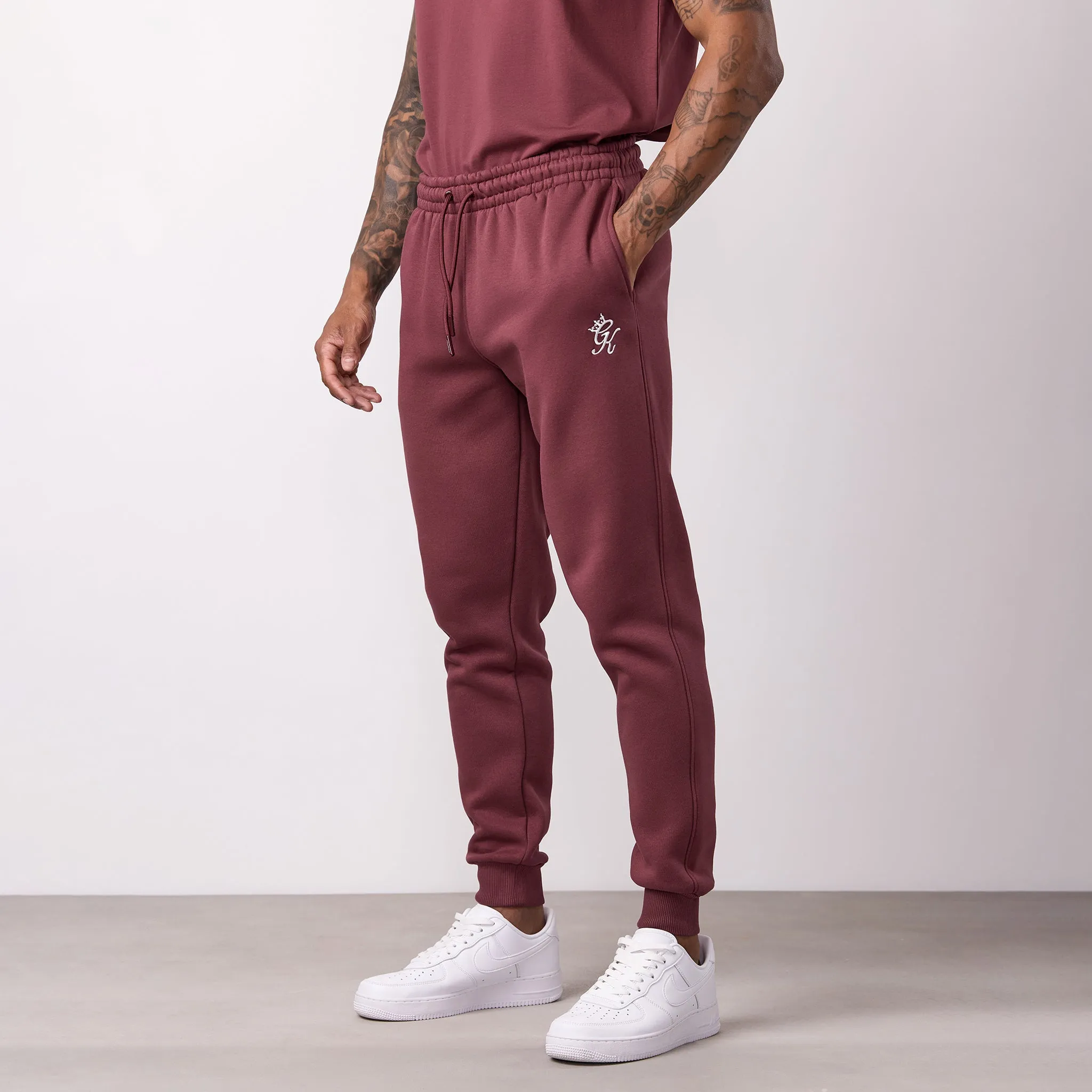 Gym King Fundamental Fleece Jogger - Burgundy LightweightComfort All Occasion