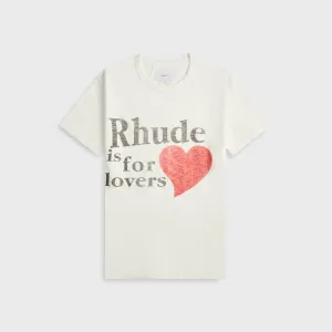 Complementary Colors Rhude Lovers Slub Tee - White