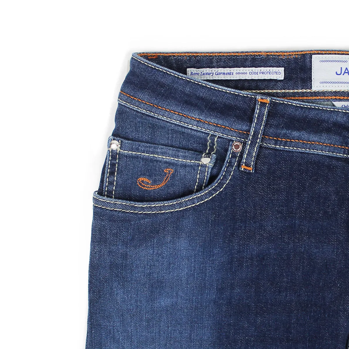 Jacob Cohen - J622 Comf Tan Badge Jeans in Mid Wash Nature Lover Shopping Day Everyday