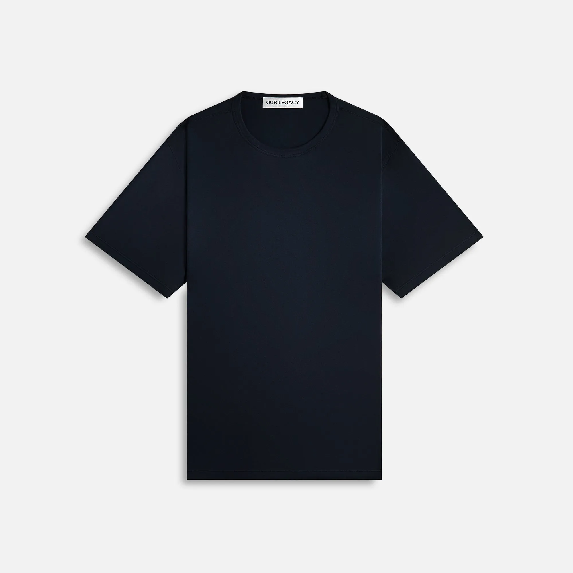 Our Legacy New Box Clean Tee - Blue Raw Hem Finish sale season