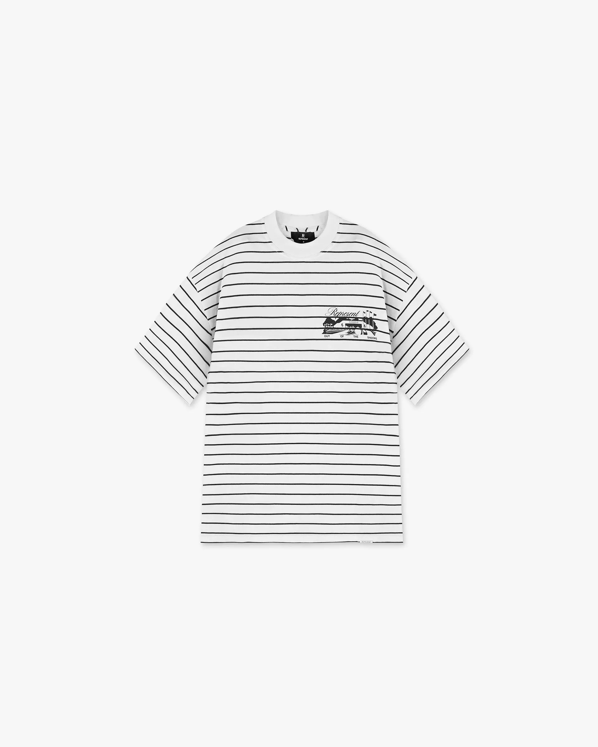 Non Iron Finish Raceway T-Shirt - Stripe