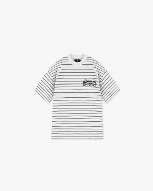 Non Iron Finish Raceway T-Shirt - Stripe