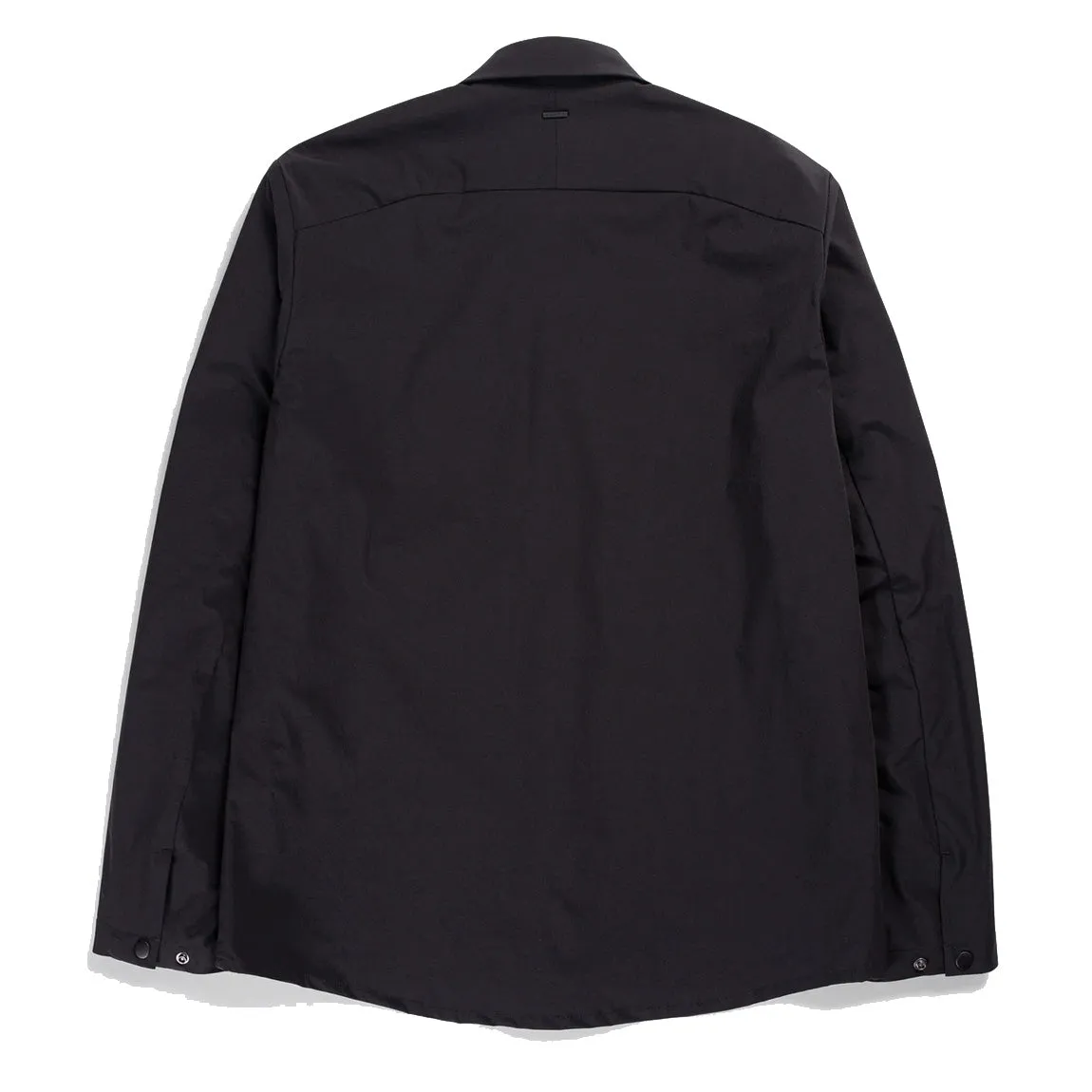 Norse Projects Jens Travel Light Shirt Black Seamless Shoulder Construction Lightweight Layers