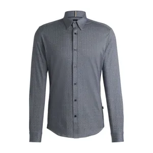 Trendy Wear Slim-fit shirt in cotton jacquard