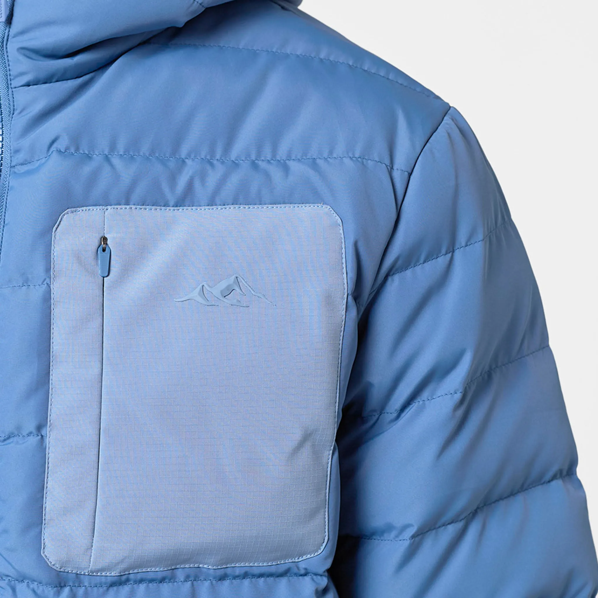 QuickAccessPockets Slim Quilted Puffer | Washed Blue