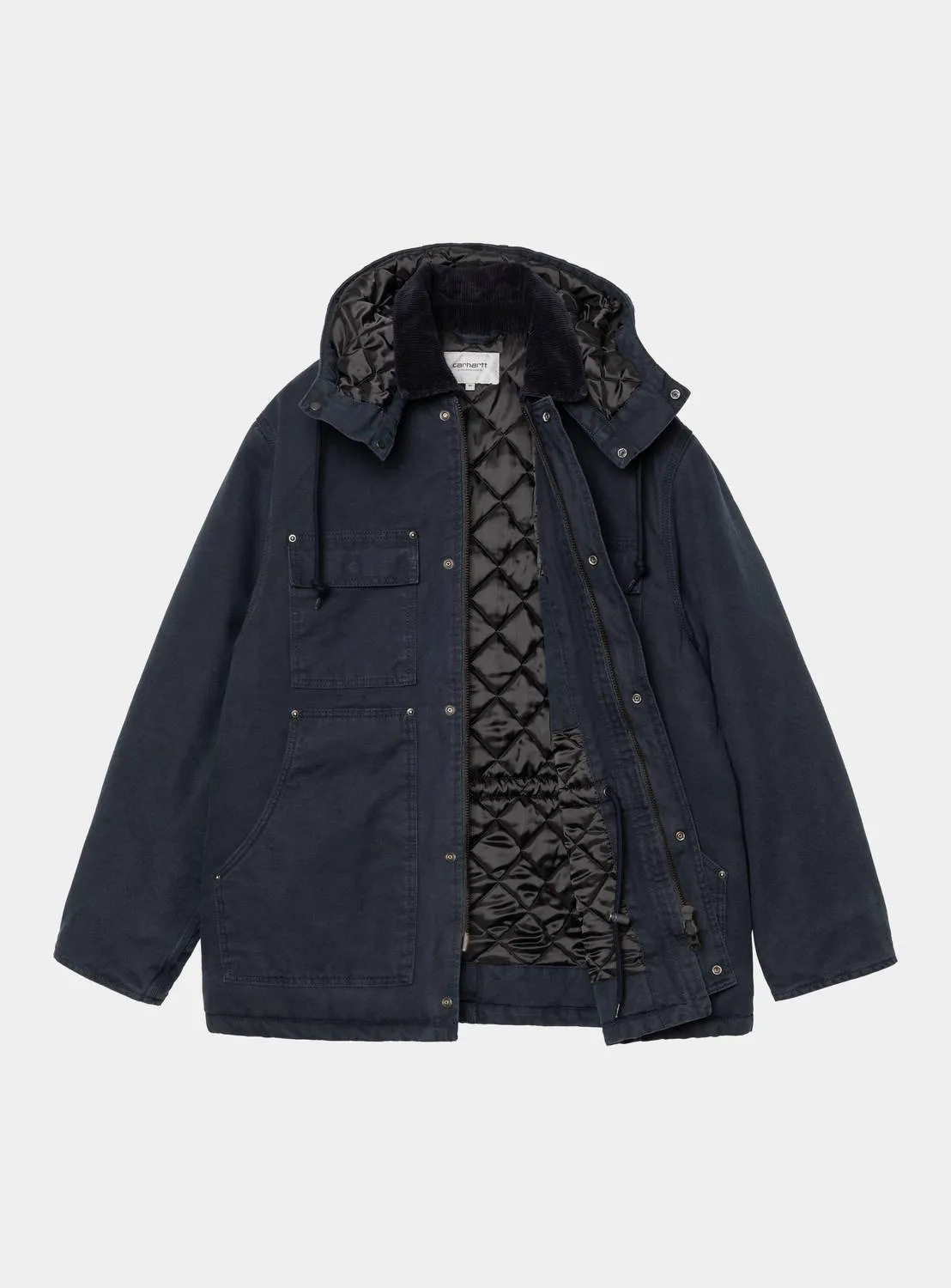 Carhartt Ambel Coat Deep Night Stone Washed abrasion resistant coating Everyday apparel