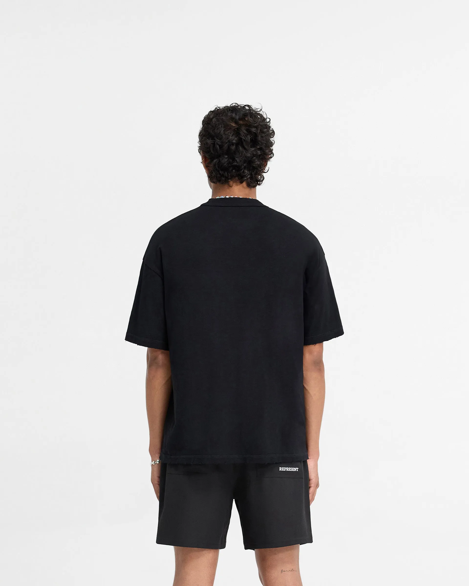 Slub T-Shirt - Jet Black Dimensional Stability Weave