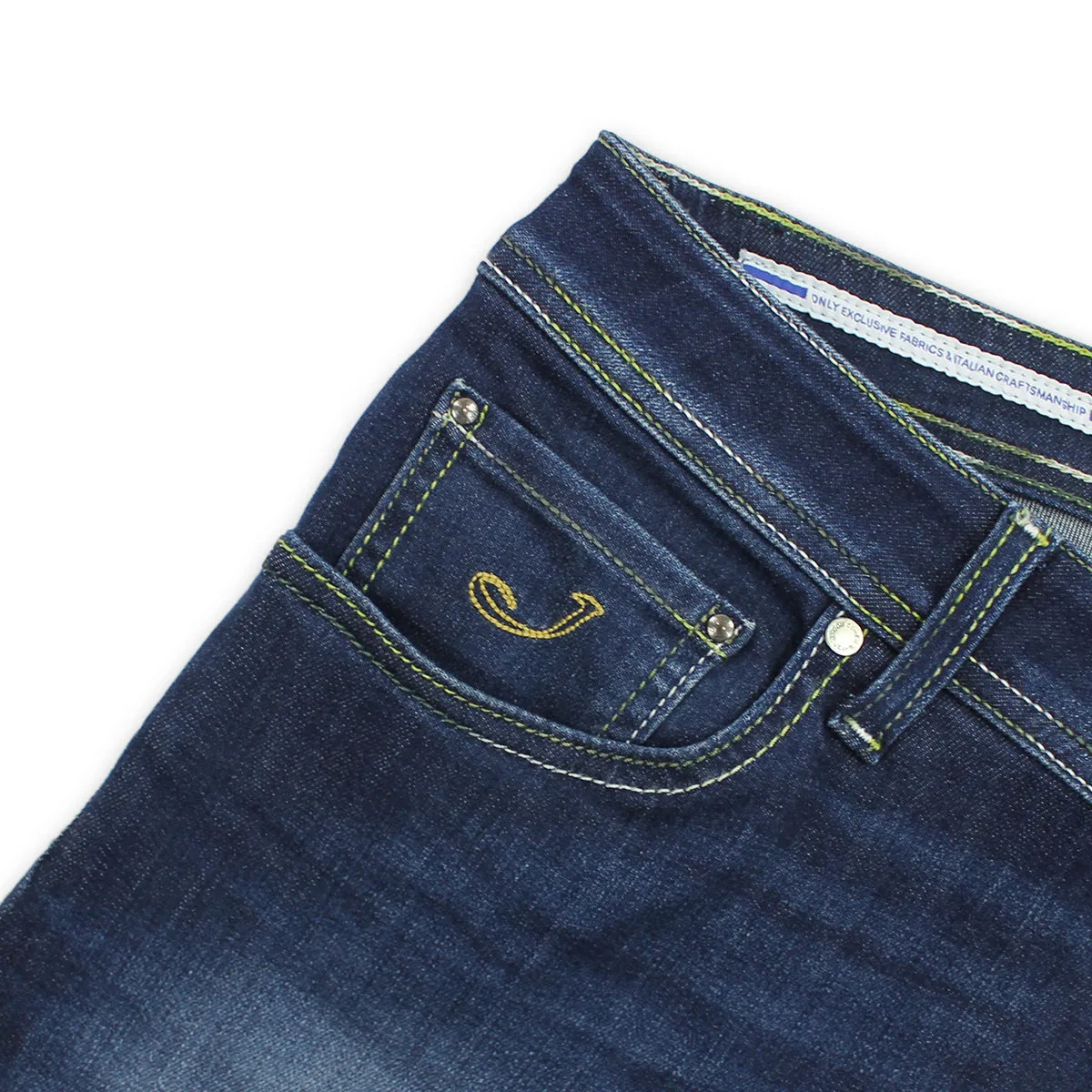 Jacob Cohen - Nick Slim Fit Green JC Badge Jeans Classic Autumn Days Adult Fashion