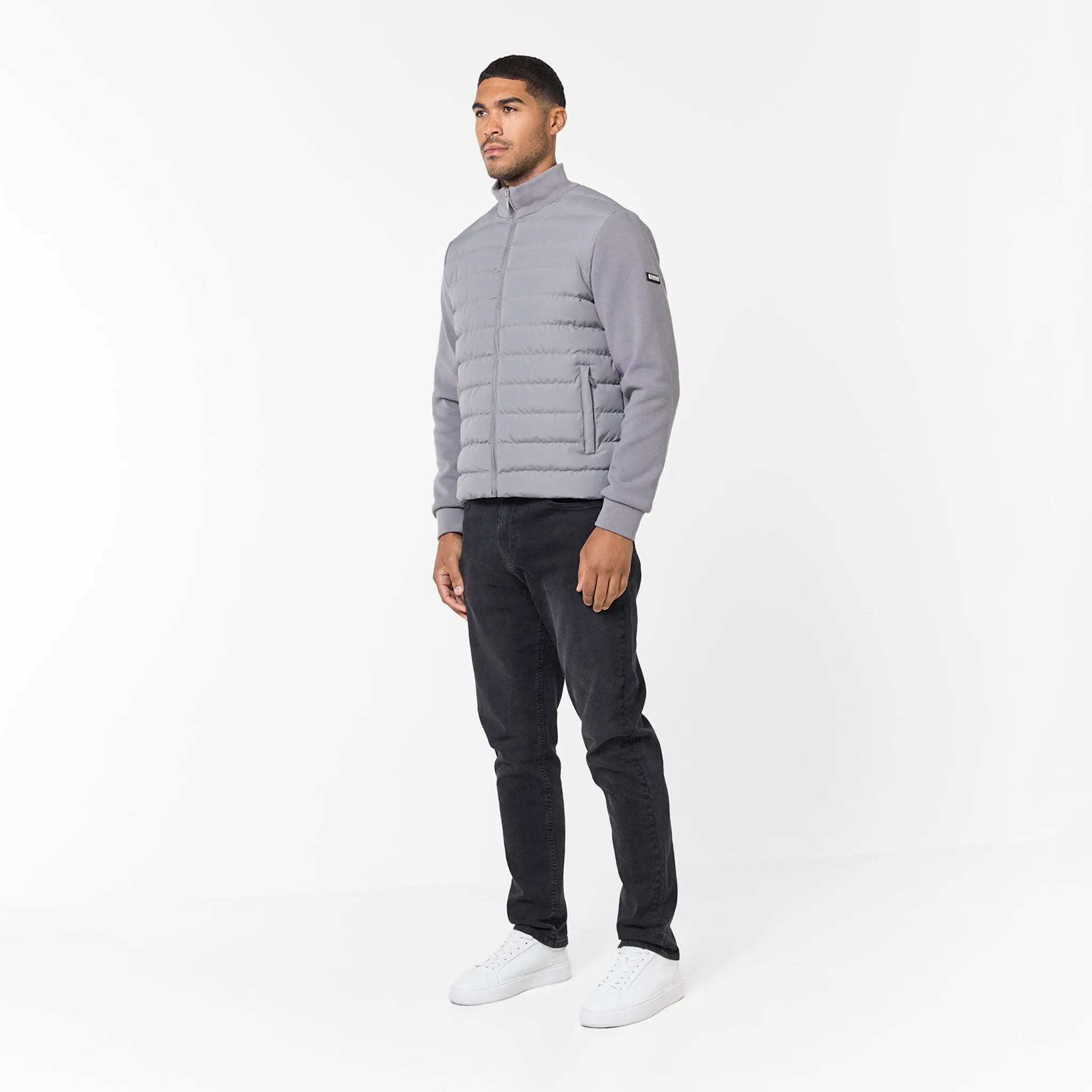 City Ready Wear Functional Pockets Style Smart Hybrid Jacket | Mid Grey
