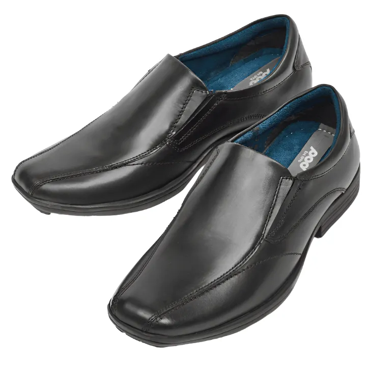 Pod Mens Shoe Dundee Black High-Quality Leather