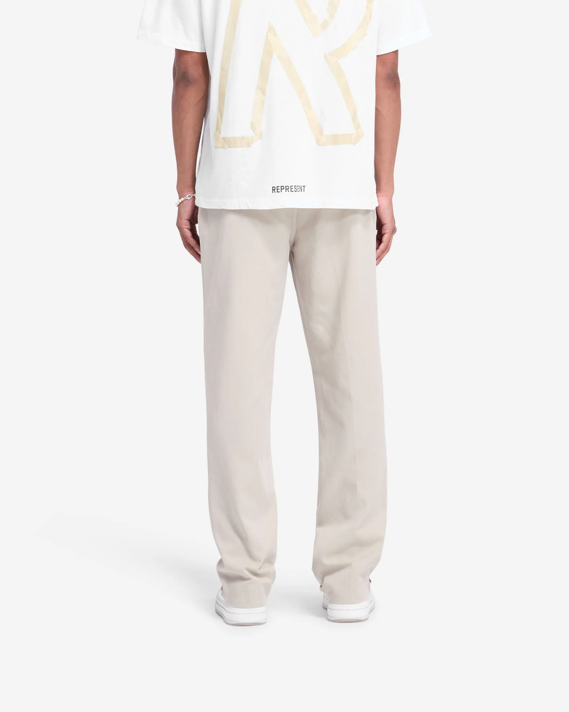 Cotton Pant - Stone All Day Comfort Fit Flat Lock Seams