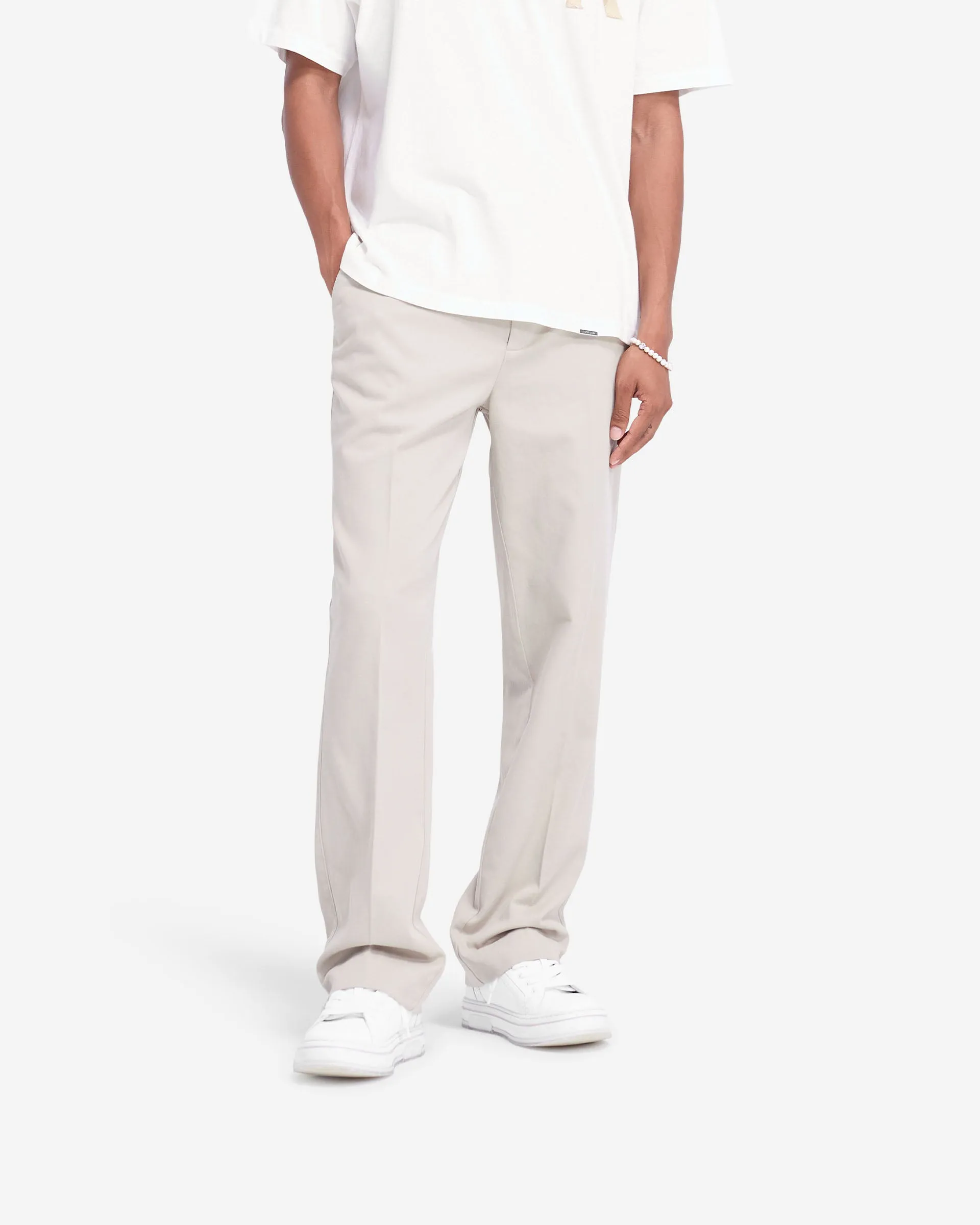 Stylish Look Cotton Pant - Stone