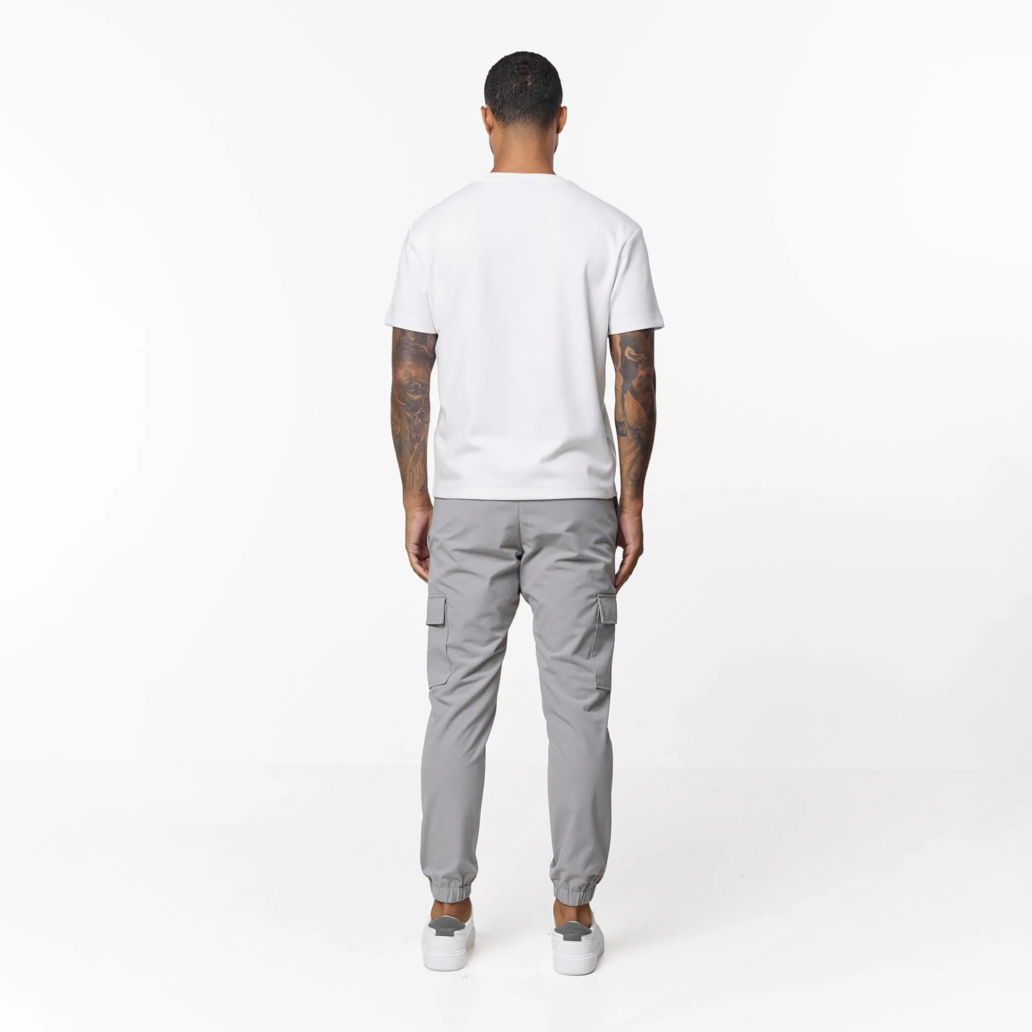 Smart Utility Cargo Pant | Ice Grey Warm Layer wrinkle free