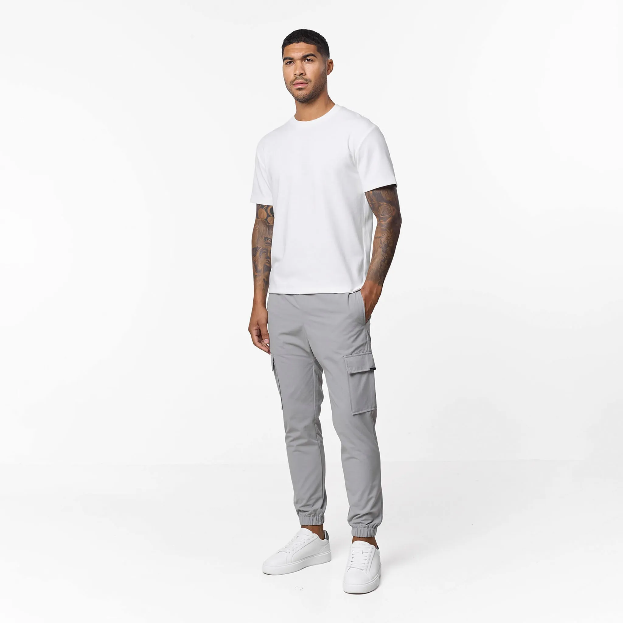 Smart Utility Cargo Pant | Ice Grey Compact Fit