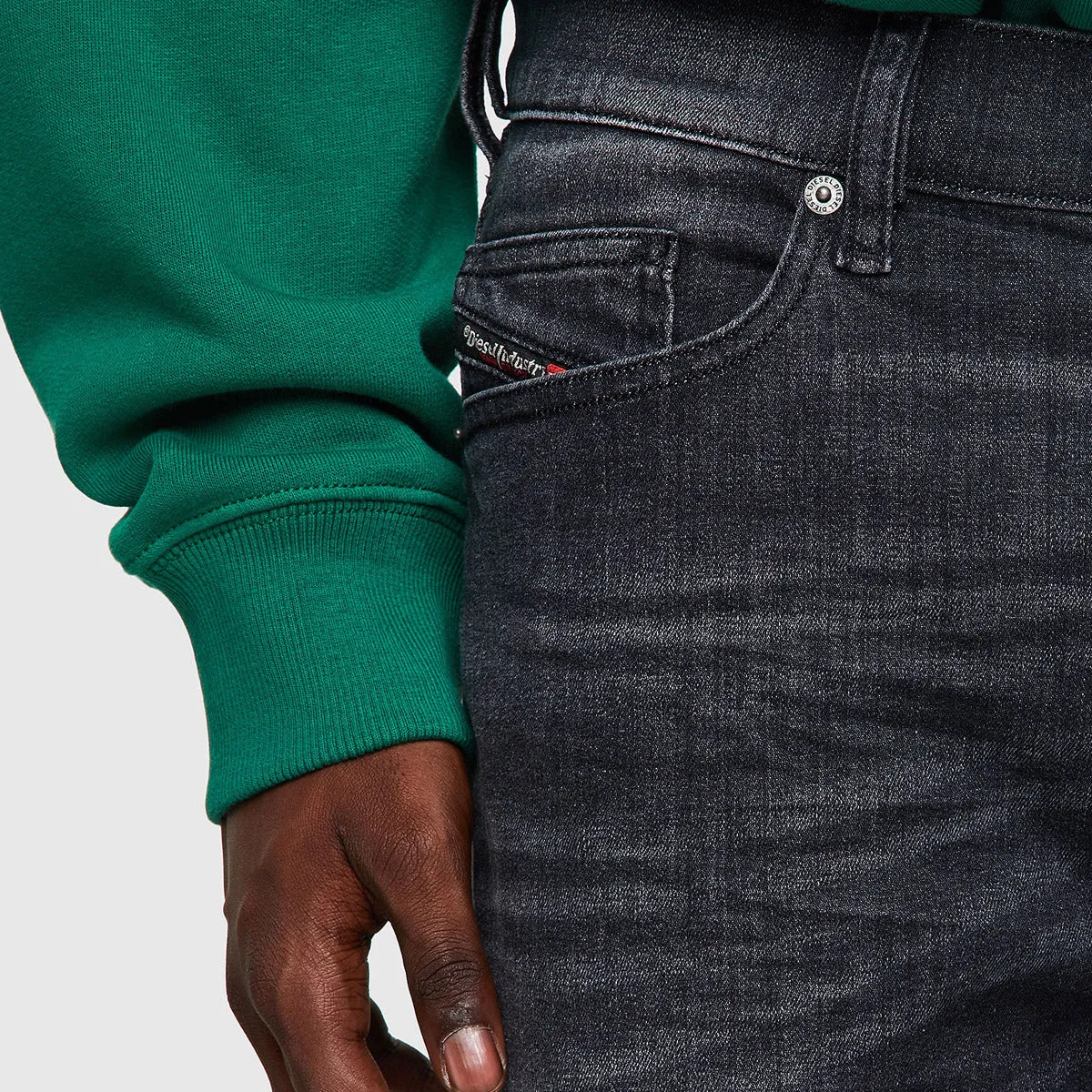 Stretch Unisex Wear Classic Wear Diesel - D-Mihtry 009EN Straight Jeans in Grey