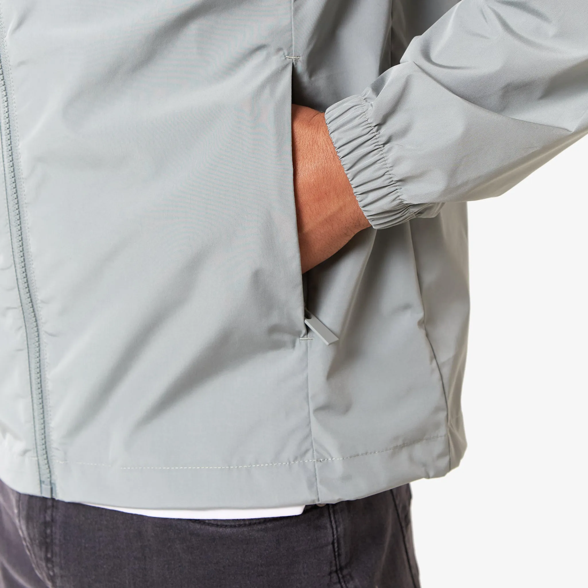 Thermal regulation NoiseReduciting Fabric Smart Windbreaker | Sage