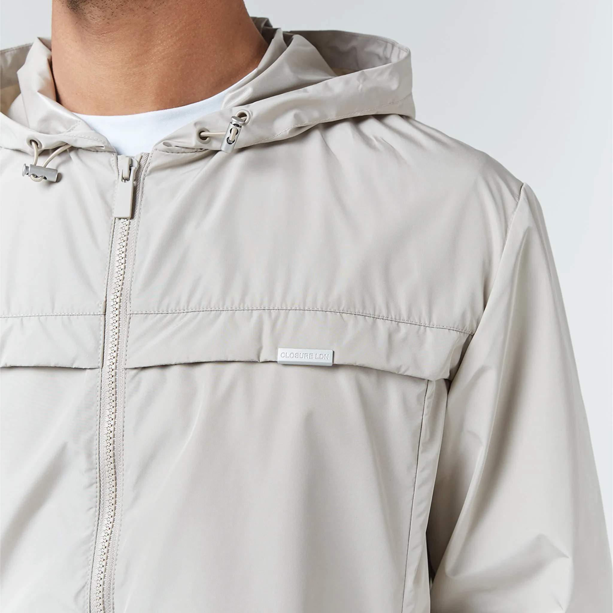 Chill Weather Smooth Finish Smart Windbreaker | Stone