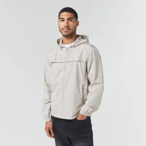 Eco Friendly Dyed Fabric Casual Outdoor Look Smart Windbreaker | Stone