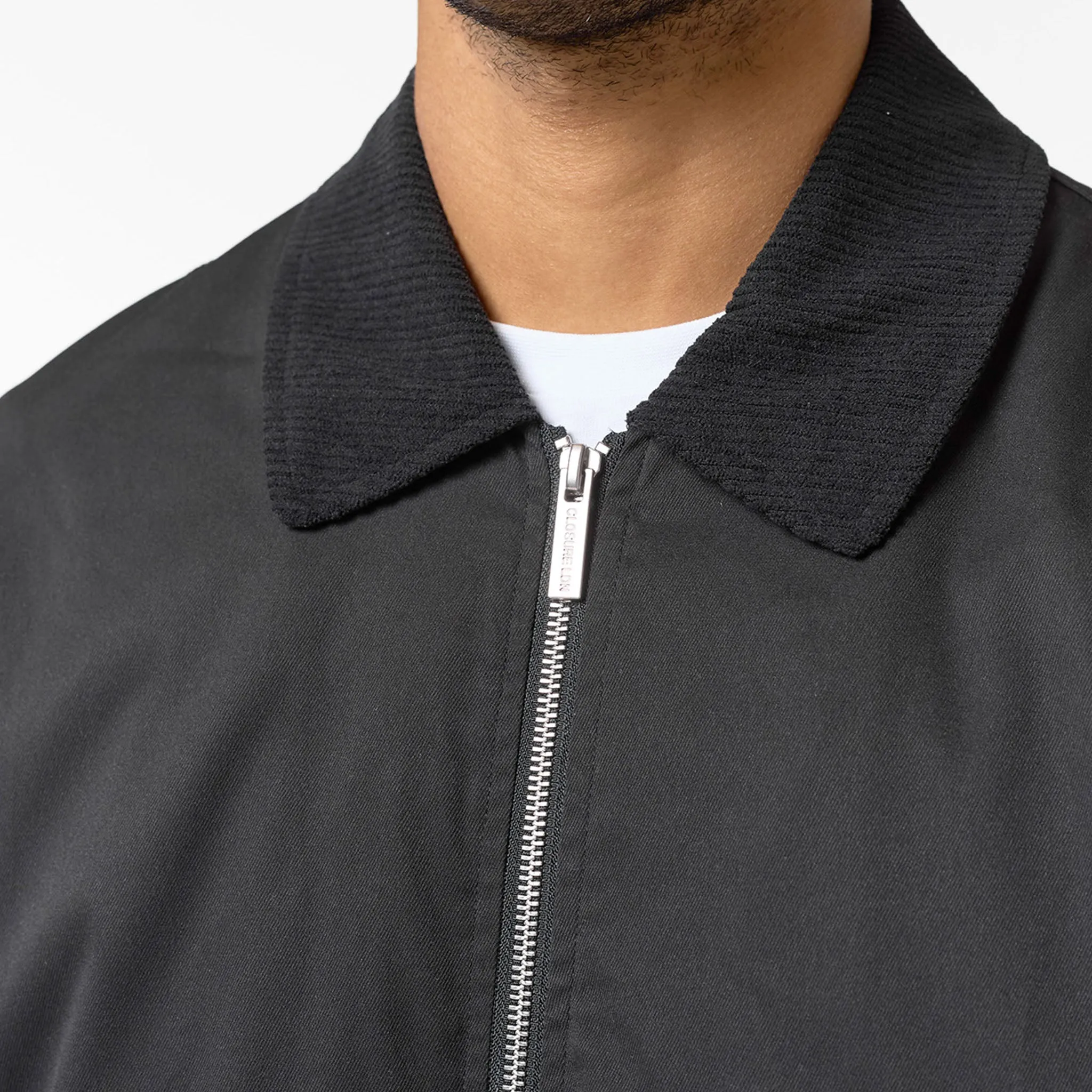 Functional Pocket Smart Workwear Zip Through Jacket | Black