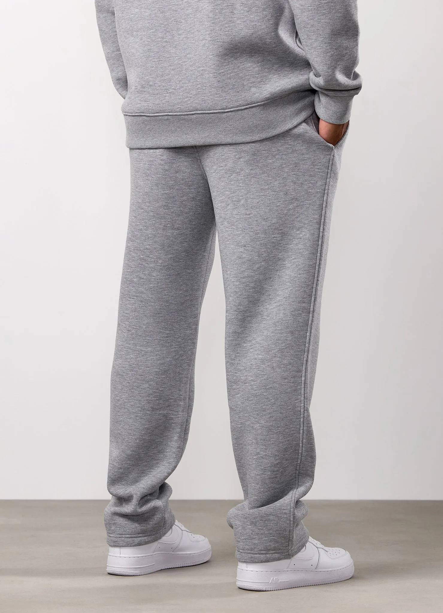 Full Motion Gym King Fundamental Linear Straight Leg Jogger - Grey Marl