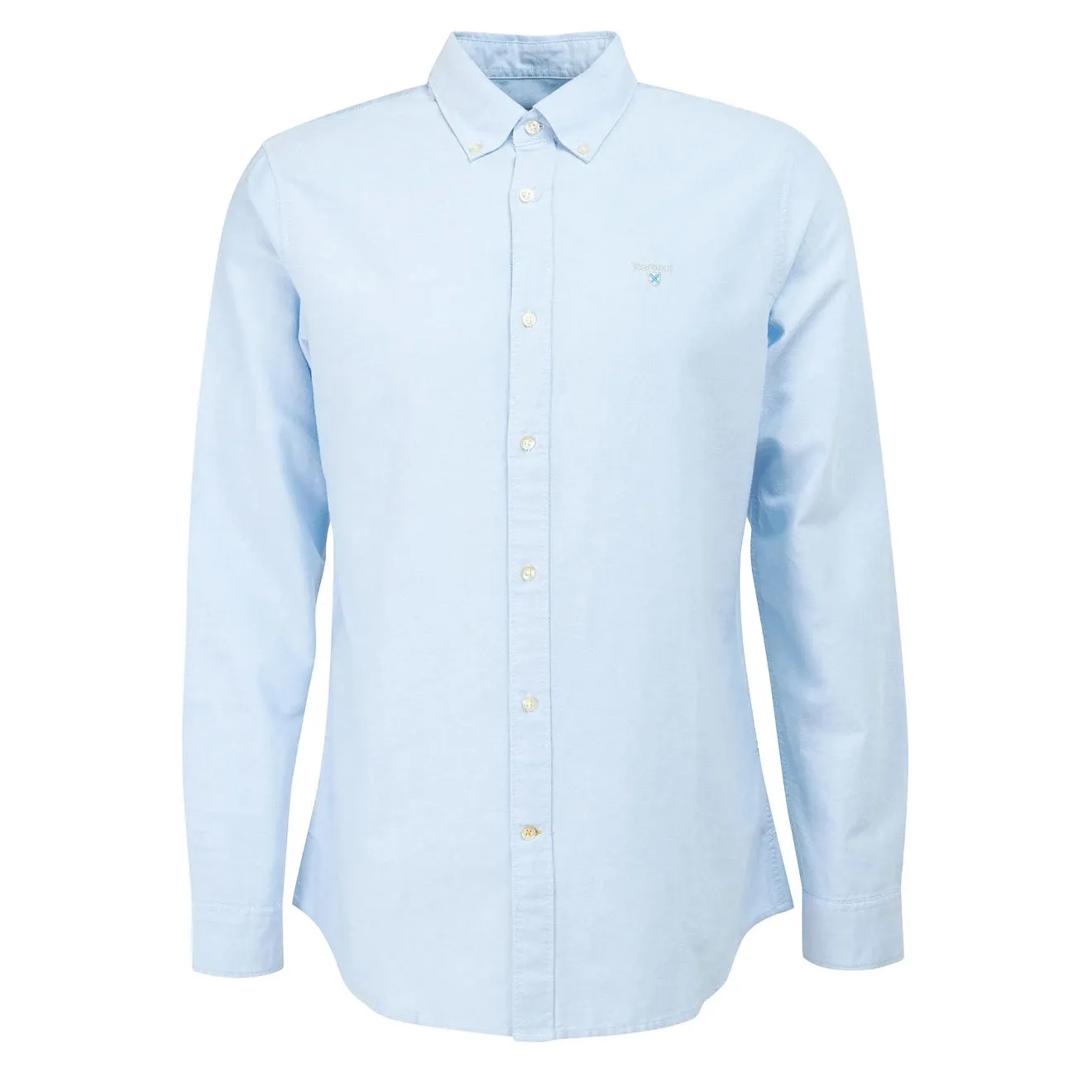 Pocket Detail Wrinkle-Free Barbour Oxtown Tailored Shirt Sky