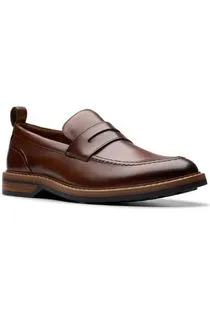 Clarks Aldwin Step in Mid Tan Pressure Relief Flexible Sole