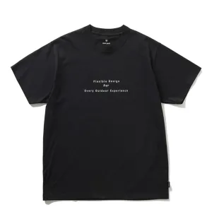 Snow Peak Back Printed Logo T-Shirt Black Summer Favorite
