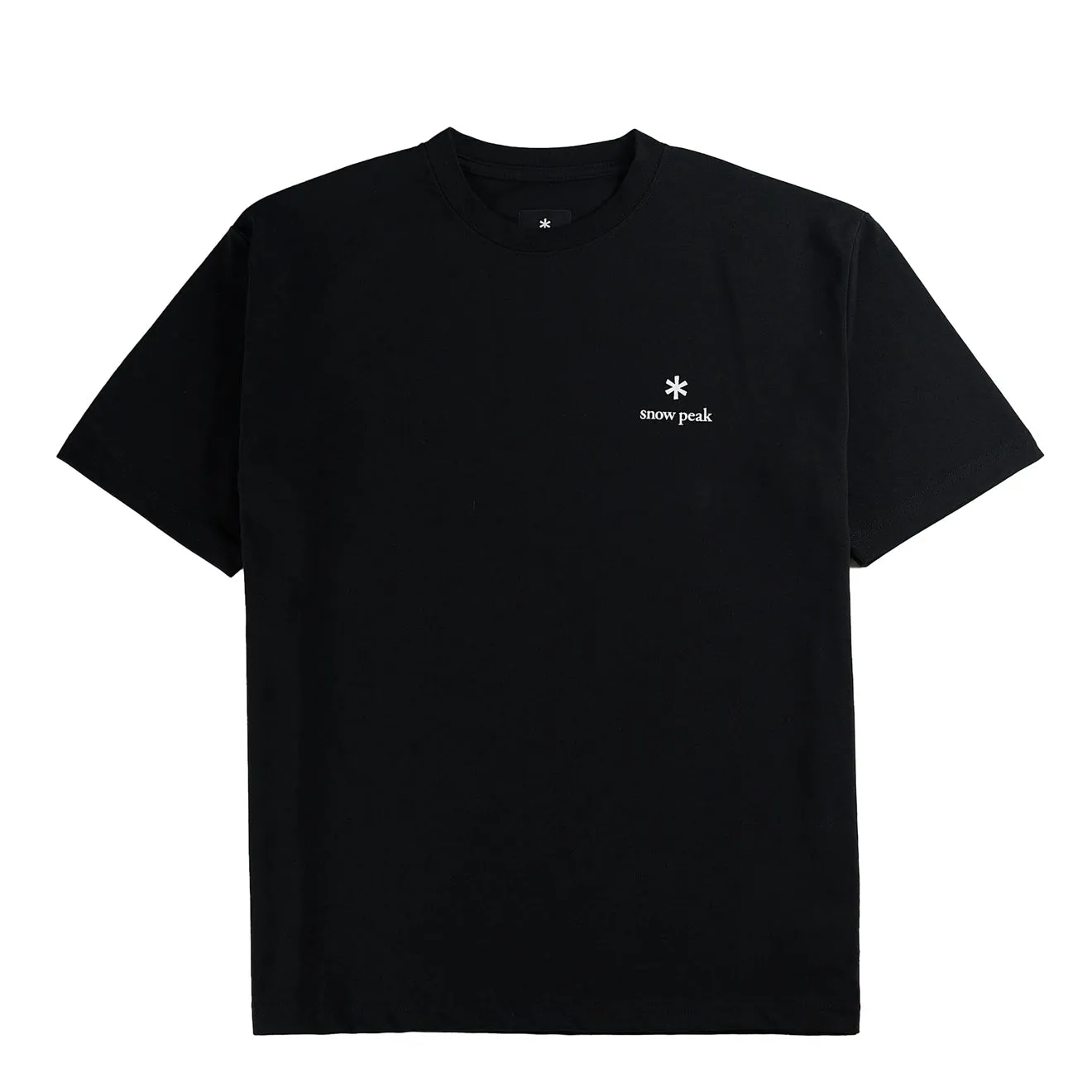 Snow Peak Logo T-Shirt Black spandex blend