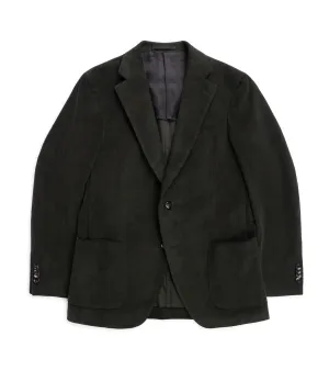 Trunk Walbrook Cotton Corduroy Suit Jacket: Olive Moisture Wicking Inner Rubberized Edging