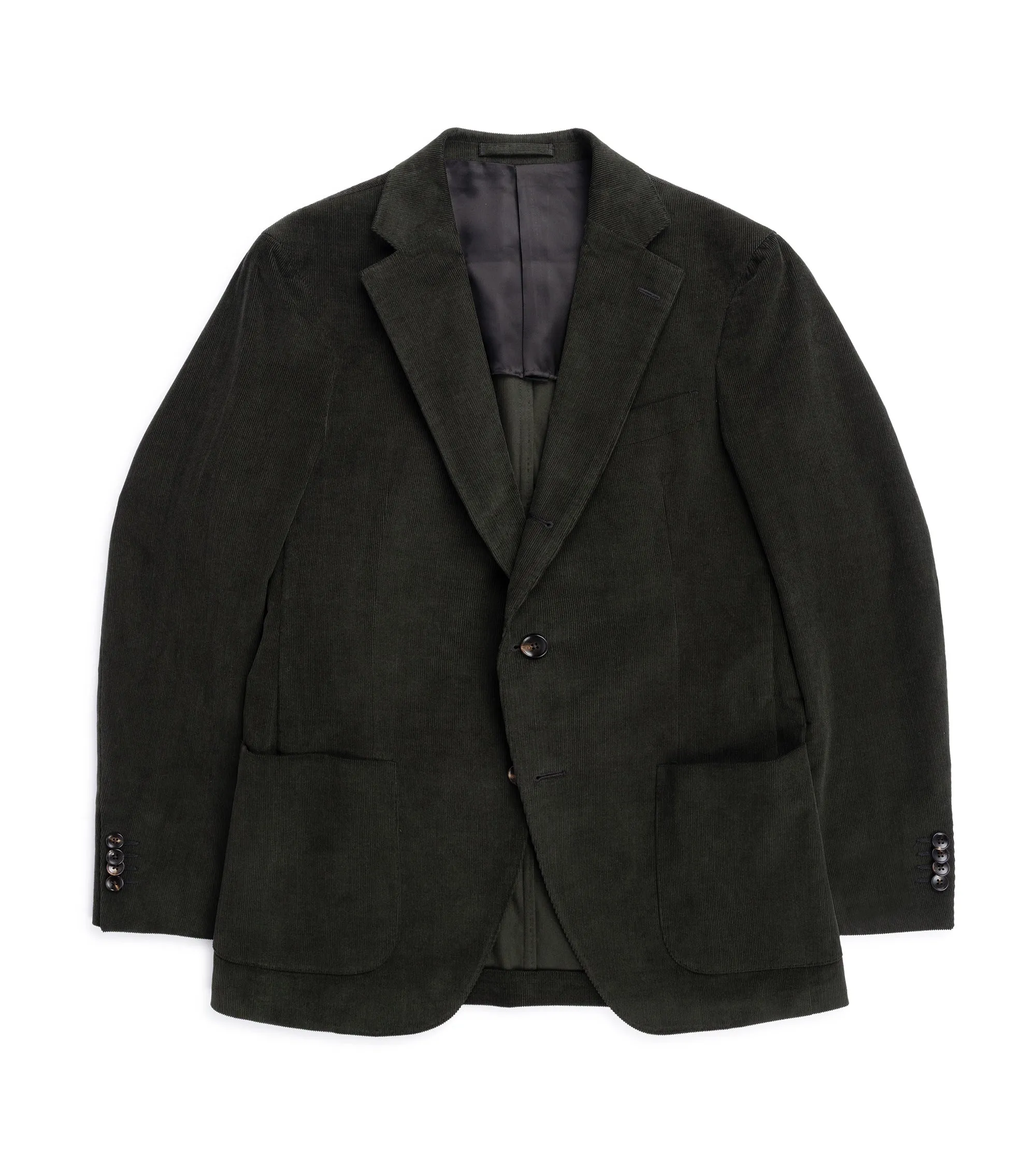Trunk Walbrook Cotton Corduroy Suit Jacket: Olive Moisture Wicking Inner Rubberized Edging