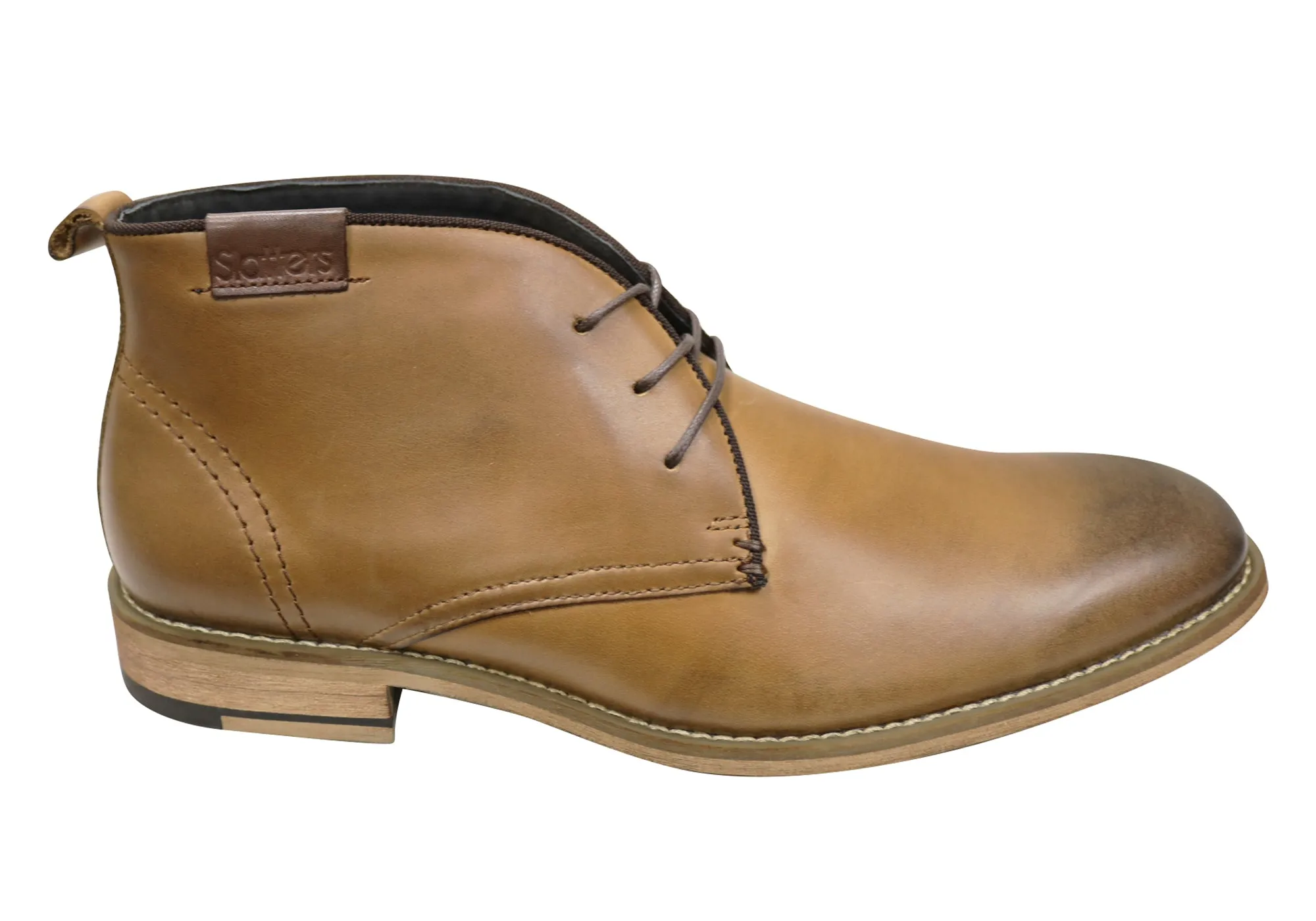 Reflective Safety Details Steel Toe Slatters Nevada Mens Leather Lace Up Dress Boots