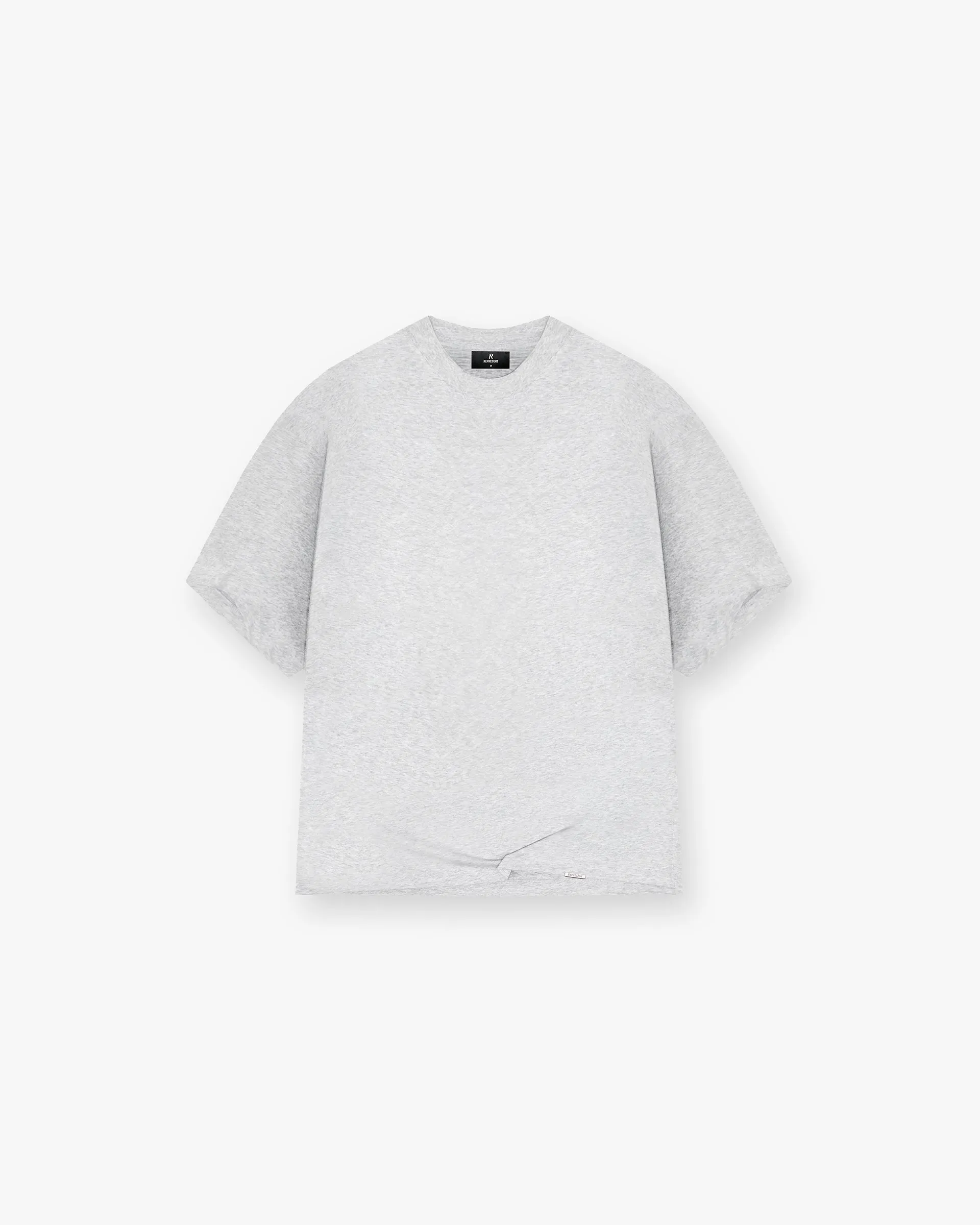 Initial Boxy T-Shirt - Ice Grey Marl Breezy Comfort Slim Style
