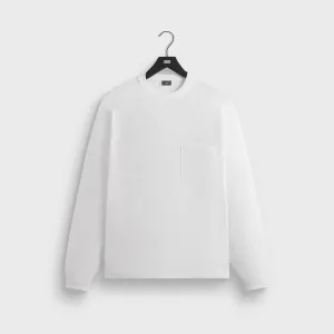 Vintage authenticity RelaxedFit Kith Long Sleeve Leonard Pocket Tee - White