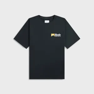 Rhude International Racing Logo Tee - Vintage Black Effortless Fashion Valentine's Day