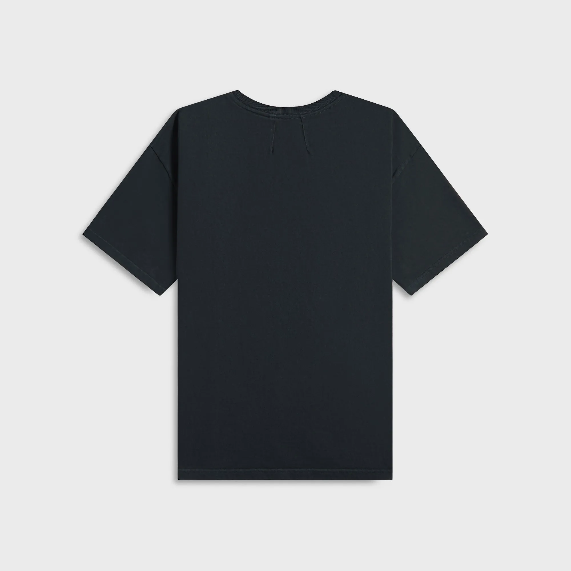 Contrast Inner Binding Rhude International Racing Logo Tee - Vintage Black