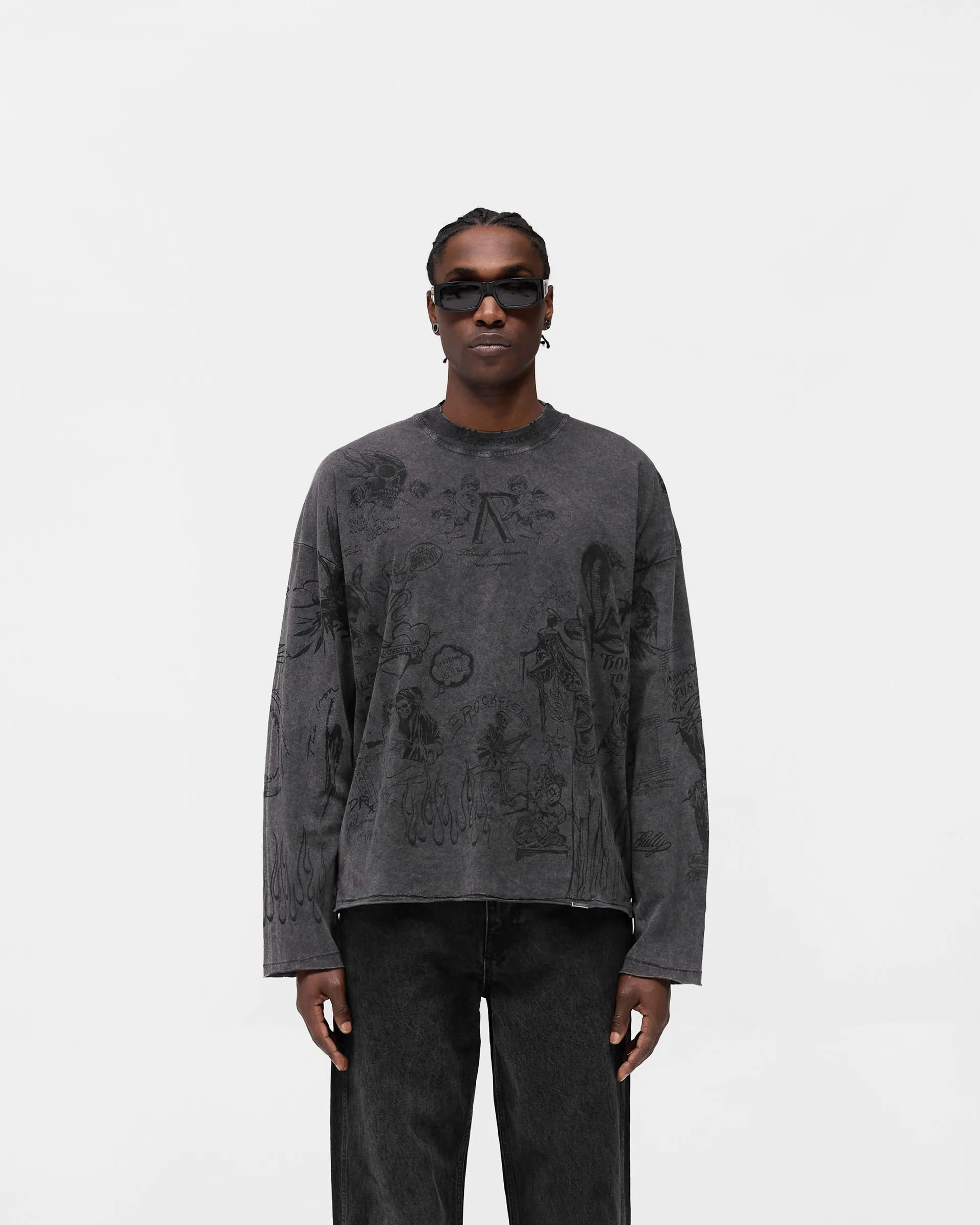 Casual Performance Legacy Long Sleeve T-Shirt - Vintage Grey